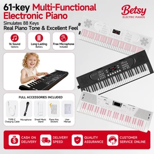 61 key electronic piano BETSY B39, pulley type electronic piano, dedicated for children's practice, International Children's Day preferred gift, equipped with microphone, Becky music score