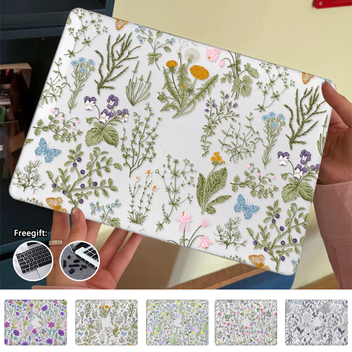 2026 Mới Liền Mạch In Hoa Cho Macbook Neo 13 Inch A3404 Air M5 13,6 Inch A3449 Pro M5 A3434 A3426 Pro 14 Inch M4 M3 M2 M1 Air M1 A2337 Pro13.3 M1 M2 A2338 Air15 M5 Pro16