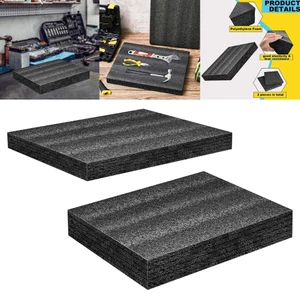 Tấm xốp Polyethylene Đệm đen Tấm đóng gói xốp Hộp công cụ Tấm xốp Polyethylene cho hộp dụng cụ Bảo quản máy ảnh và đồ thủ công