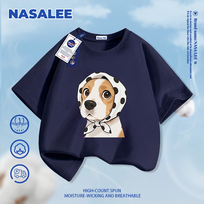 [Giao hàng trong ngày] NASA Hợp thời trang Phong cách mới Cotton nguyên chất cho trẻ em tay ngắn thoải mái In hình Piccolo thân thiện với da