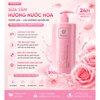 Gel tắm hoa R-Series - Hương thơm lâu trôi, làm sạch sâu không khô, làm ẩm cho da mịn màng, hoàn toàn tự tin!