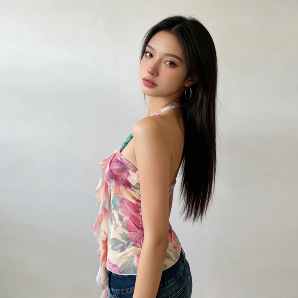 Mùa Hè 2026 Nữ Thời Trang Cổ Treo Áo Vest Gợi Cảm Không Dây In Hình Tank Top