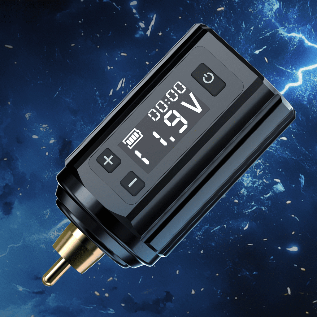 Pin bút xăm có thể sạc lại Wormhole 1800mAh - thời lượng pin 5-7 giờ, sạc nhanh Type-C, thiết kế nhẹ (chỉ 1,7 ounce), nhiều chế độ.
