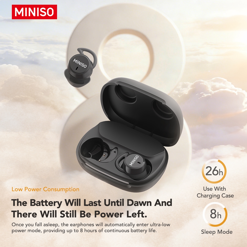 MINISO MS217 Tai nghe dịch thuật AI Tai nghe Bluetooth 6.0 Hỗ trợ dịch 134 ngôn ngữ Chống ồn ENC Micro thu âm trong trẻo Chống nước IPX5 Âm thanh Hi-Fi Độ trễ thấp Tai nghe chuyên dụng cho Gaming