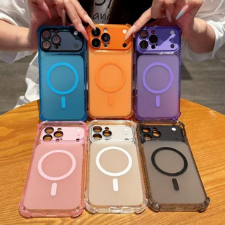 (17 Tức Thì Ốp Lưng) Vỏ Điện Thoại TPU Từ Tính Phim Ống Kính Có Thể Tháo Rời Cho iPhone 11 12 13 14 15 16 17 Pro Max