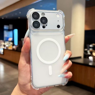 (17 Tức Thì Ốp Lưng) Vỏ Điện Thoại TPU Từ Tính Phim Ống Kính Có Thể Tháo Rời Cho iPhone 11 12 13 14 15 16 17 Pro Max