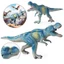 Tyrannosaurus rex mô hình khủng long màu xanh đi bộ Tyrannosaurus rex đồ chơi kỷ Jura mô phỏng động vật rắn mô hình trang trí