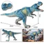 Tyrannosaurus rex mô hình khủng long màu xanh đi bộ Tyrannosaurus rex đồ chơi kỷ Jura mô phỏng động vật rắn mô hình trang trí