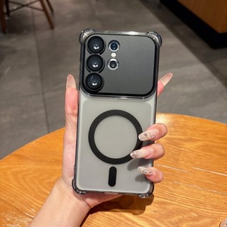 Ốp điện thoại ống kính 2 trong 1 sáng tạo phù hợp cho Galaxy S24 25 26 siêu mờ bao gồm tất cả vỏ mềm silicon