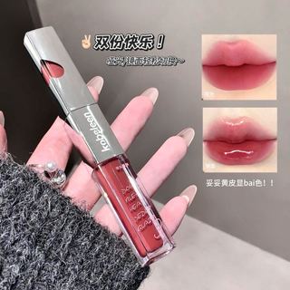 Kobeleen Dual Ended Lip Gloss Matte & Glossy 2 trong 1 Son Tint lâu trôi Thích hợp cho học sinh Mỹ phẩm NO.C710