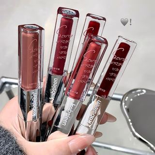 Kobeleen Dual Ended Lip Gloss Matte & Glossy 2 trong 1 Son Tint lâu trôi Thích hợp cho học sinh Mỹ phẩm NO.C710