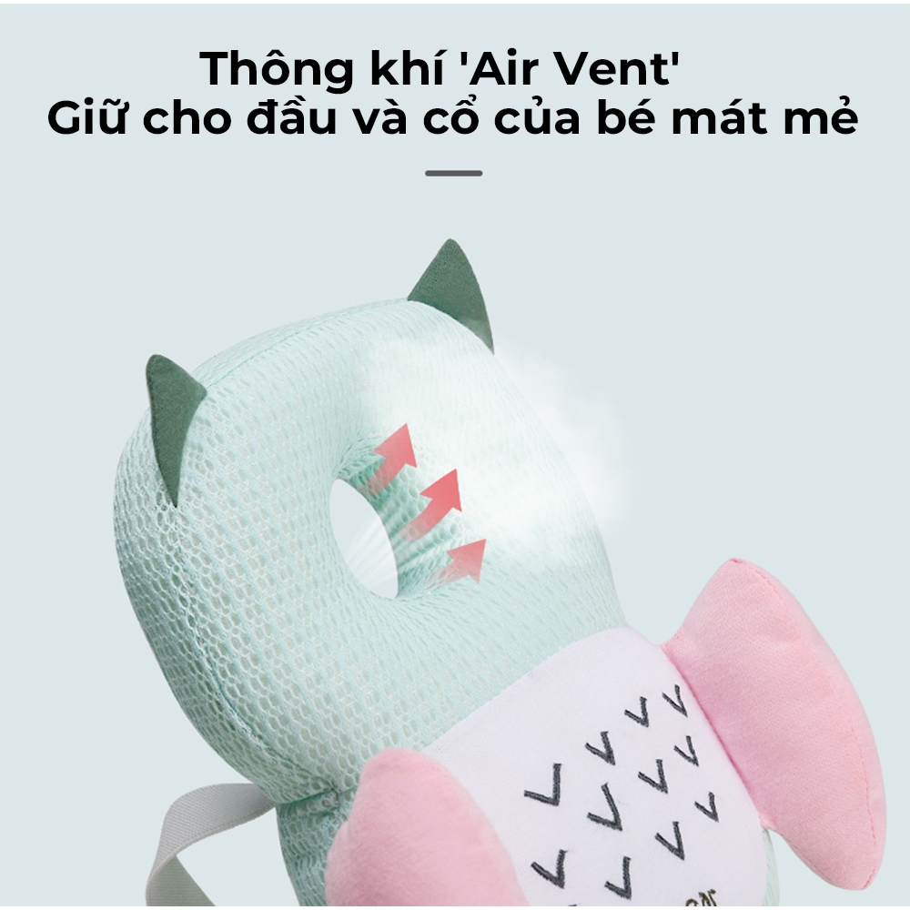 Gối Bảo Vệ Đầu Chống Ngã Cho Bé Bebear Đệm Chống Va Đập Cho Trẻ Tập Đi