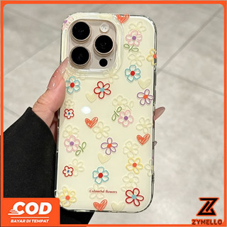 Thích hợp cho OPPO Reno15 Reno14F Reno13F Reno13 Reno12Pro Reno11 F Reno10Pro Reno8T Reno8Z Reno7Z Reno6Z Reno8 Reno5 Reno4 Điện thoại TPU hấp thụ sốc IMD hoa đầy màu sắc đẹp c