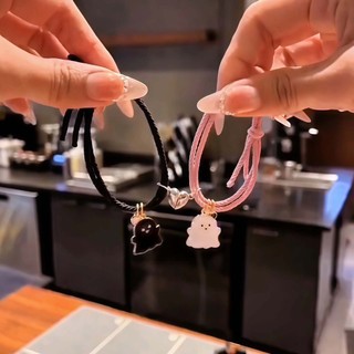 2PC Cặp Đôi Thương Hiệu Dễ Thương Bóp Vòng Tay Nữ, Chất Liệu Hợp Kim, Kích Thước Có Thể Điều Chỉnh