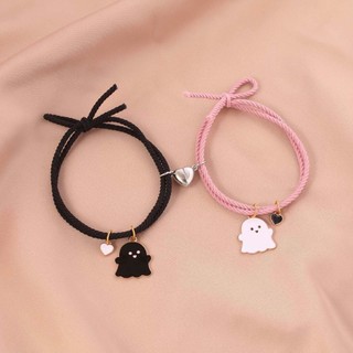 2PC Cặp Đôi Thương Hiệu Dễ Thương Bóp Vòng Tay Nữ, Chất Liệu Hợp Kim, Kích Thước Có Thể Điều Chỉnh