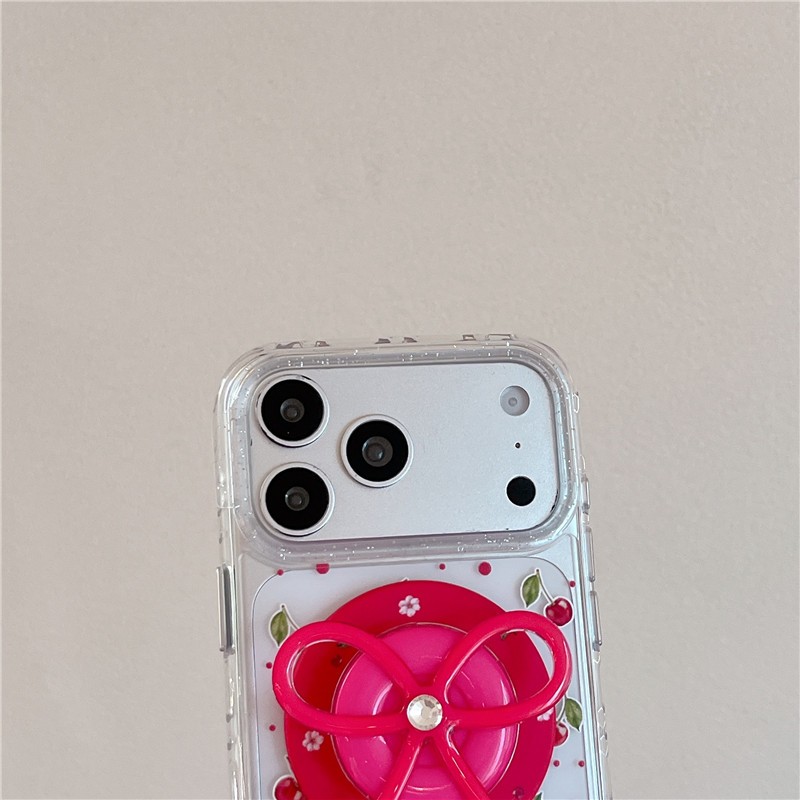 Ốp điện thoại iPhone 17 Pro max họa tiết anh đào TPU materia IMD