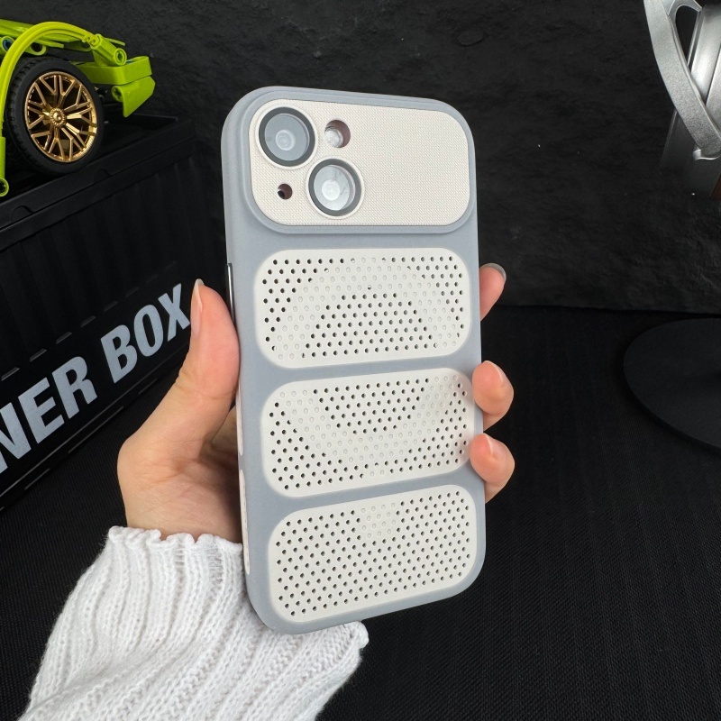 Vỏ cứng tản nhiệt có màng ống kính tương thích cho iPhone 12 pro max 13 pro max 14 pro max 15 pro max 16 pro max 17pro max