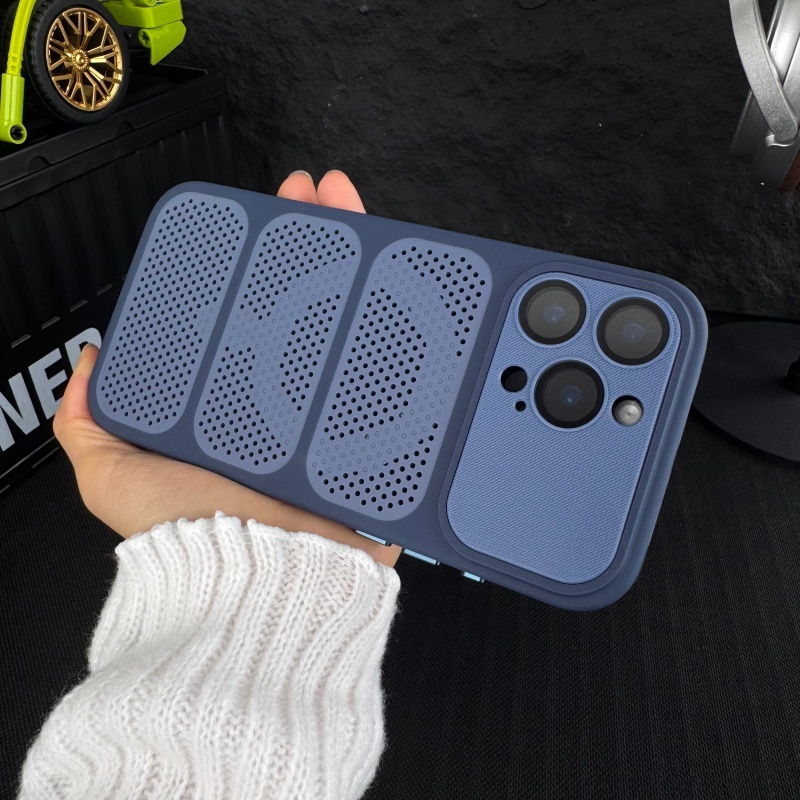 Vỏ cứng tản nhiệt có màng ống kính tương thích cho iPhone 12 pro max 13 pro max 14 pro max 15 pro max 16 pro max 17pro max