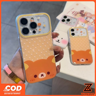 Thích hợp cho Realme Note 60 Realme Note 70 Realme C61 Realme C63 C71 C75S Vỏ điện thoại TPU chống sốc hình gấu nâu hoạt hình dễ thương
