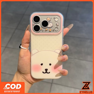 Thích hợp cho Realme Note 60 Realme Note 70 Realme C61 Realme C63 C71 C75S Vỏ điện thoại TPU chống sốc hình gấu nâu hoạt hình dễ thương