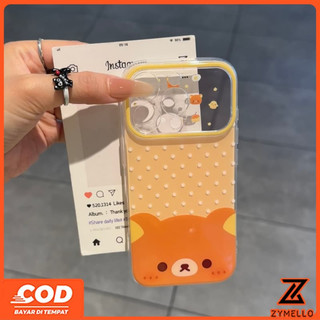 Thích hợp cho Realme Note 60 Realme Note 70 Realme C61 Realme C63 C71 C75S Vỏ điện thoại TPU chống sốc hình gấu nâu hoạt hình dễ thương