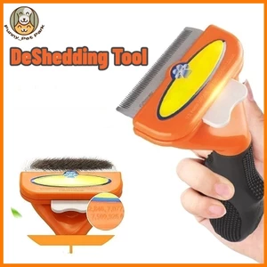 DeShedding Tool cho chó mèo, Lược chải tẩy lông để tẩy lông thú cưng rụng lông chải lông