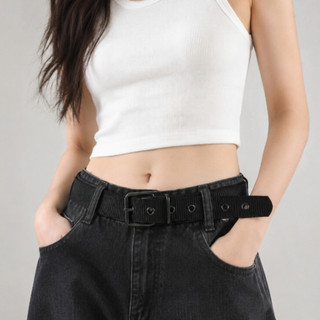 Thắt lưng bằng nylon,Dây thắt lưng khóa chốt, Dây bện vải Nylon thiết kế sang trọng đơn giản, Dây thắt lưng dệt thông thường đa năng dành cho nam giới