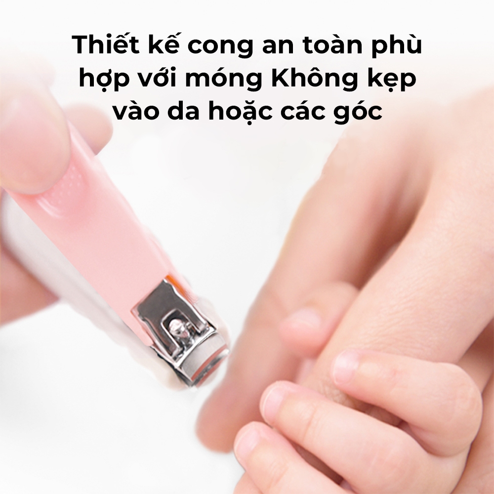 Bộ Cắt Móng Tay Cho Bé Bebear An Toàn Chống Kẹp Thịt Dành Cho Trẻ Sơ Sinh