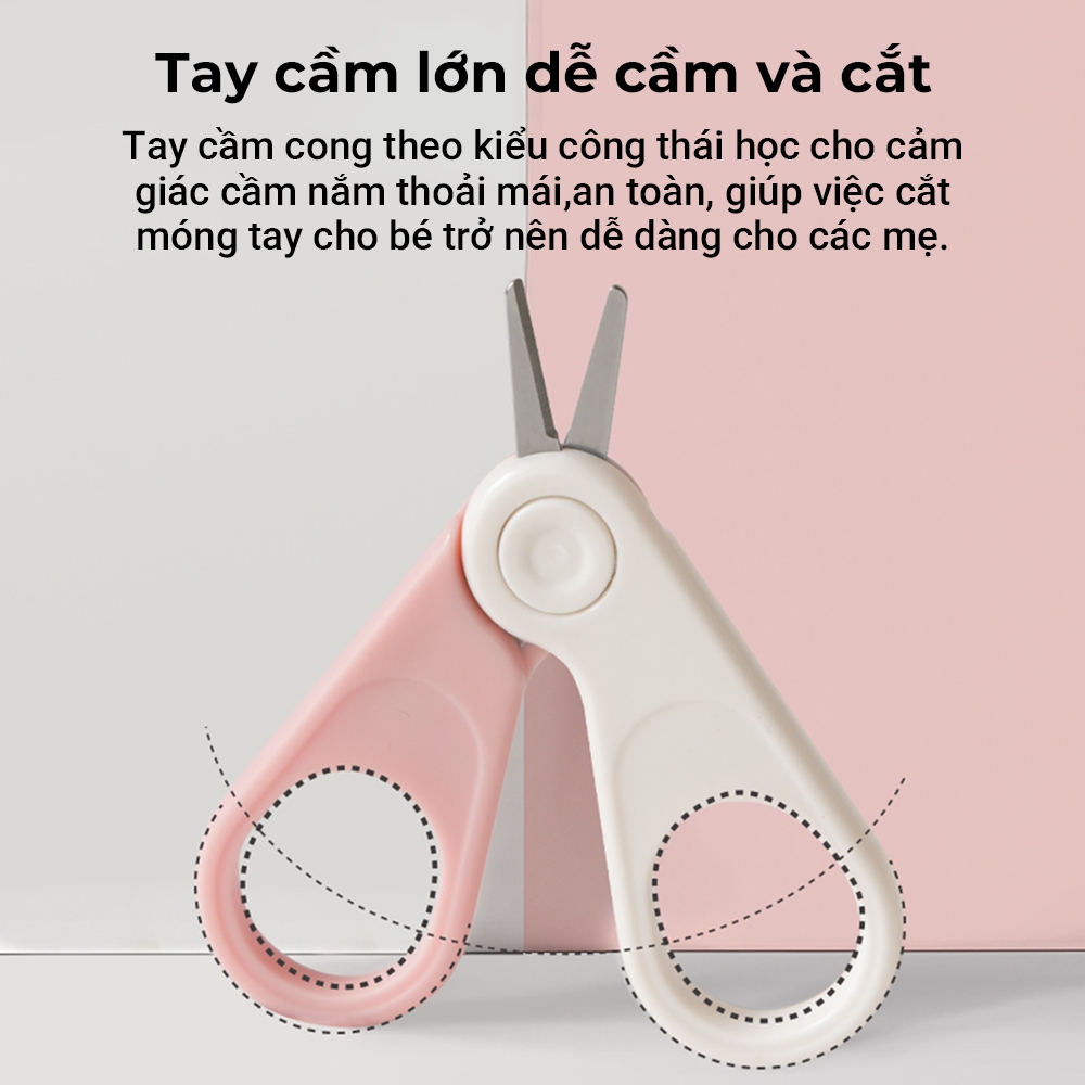 Bộ Cắt Móng Tay Cho Bé Bebear An Toàn Chống Kẹp Thịt Dành Cho Trẻ Sơ Sinh