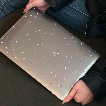 Ốp điện thoại lấp lánh in hình vuông đầy màu sắc cho 2026 MacBook Neo 13 inch A3404 Air M5 13,6 inch A3449 M4 A3420 M3 A3113 Air M1 Pro M5 14 inch A3434 A3426 Pro M1 M2 13.3 inch A