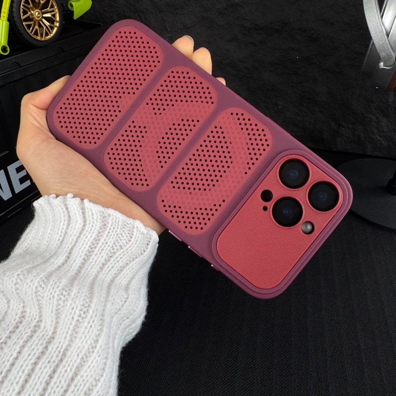 Vỏ cứng tản nhiệt có màng ống kính tương thích cho iPhone 12 pro max 13 pro max 14 pro max 15 pro max 16 pro max 17pro max
