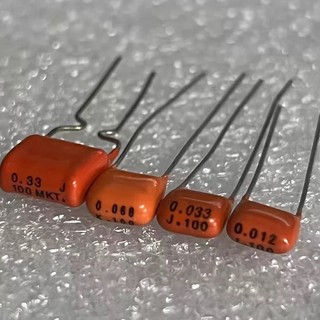 [Hàng có sẵn] 10 Tụ điện phim MKT màu cam CBB 63V 224K474J 0,022 UF / 0,033 UF 47NF P = Tụ điện cắm thẳng 5MM