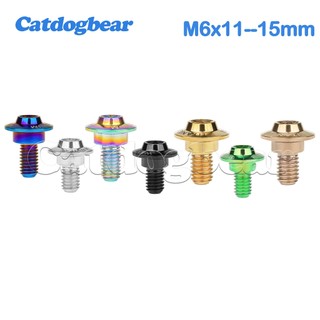 Catdogbear M6x11-15mm Titan Bolt Torx Bolt cho xe máy Dây buộc ô đầu ô ở bước bướm