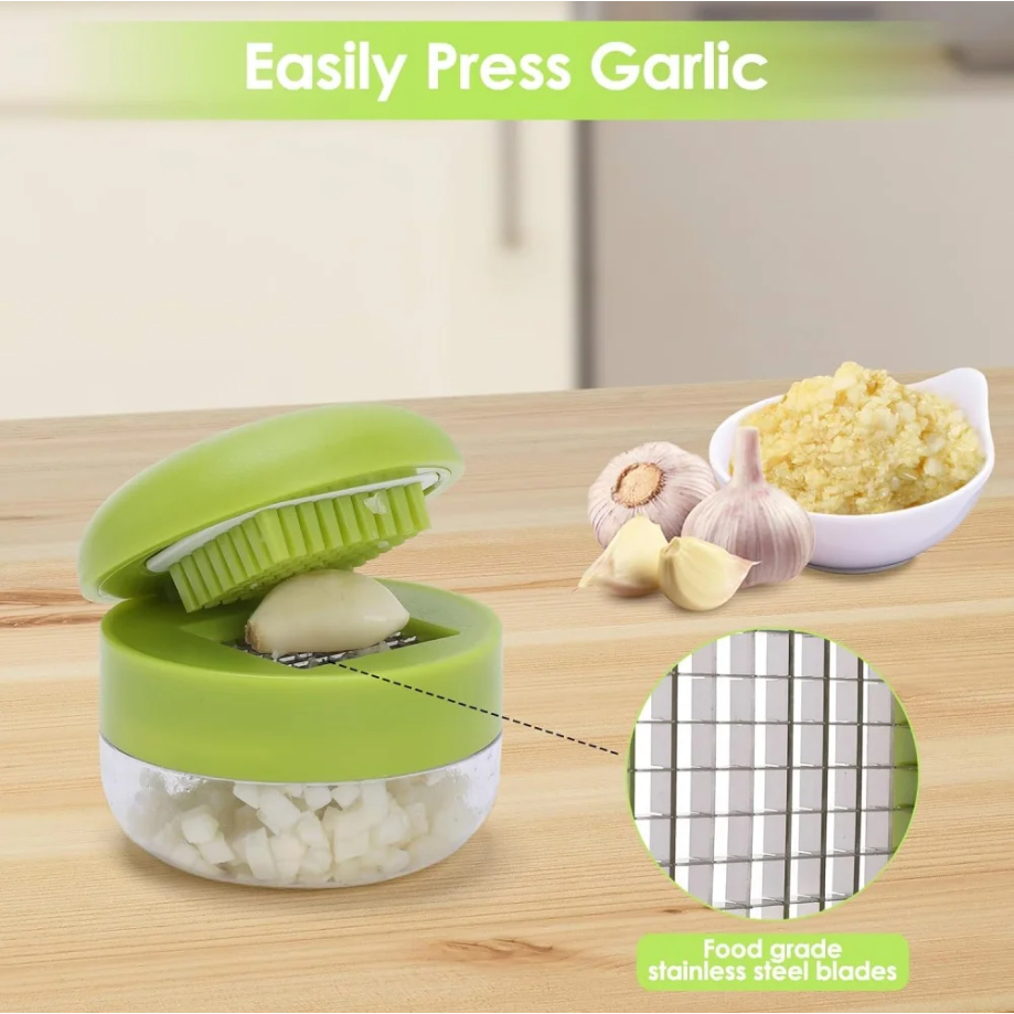 Acutuna Thép không gỉ Tỏi Báo Chí Chopper Hướng Dẫn Sử Dụng Máy Xay Tỏi Máy Nghiền Tỏi Phụ Kiện Nhà Bếp Cho Bữa Ăn Chuẩn Bị