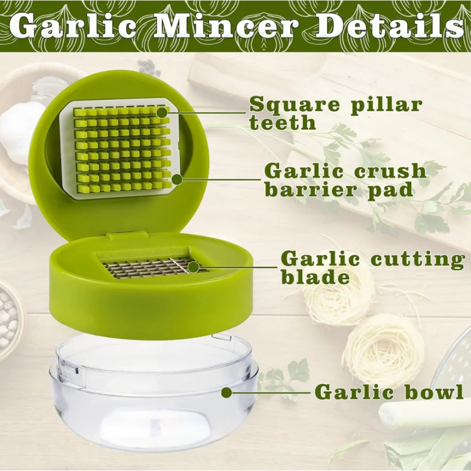 Acutuna Thép không gỉ Tỏi Báo Chí Chopper Hướng Dẫn Sử Dụng Máy Xay Tỏi Máy Nghiền Tỏi Phụ Kiện Nhà Bếp Cho Bữa Ăn Chuẩn Bị