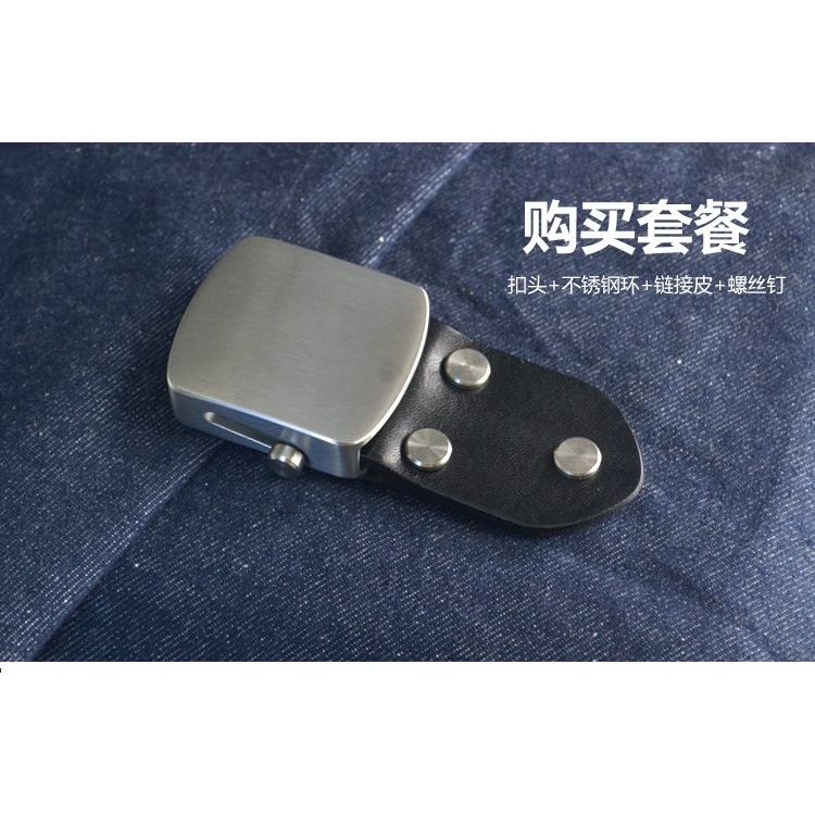 Khóa dây nịt nam thép không gỉ 00516 | Khóa con lăn tự động không răng | Nội rộng 3.9cm | Không rỉ sét bền chắc | Khóa trượt trơn phụ kiện dây nịt | Phù hợp công sở & giải trí