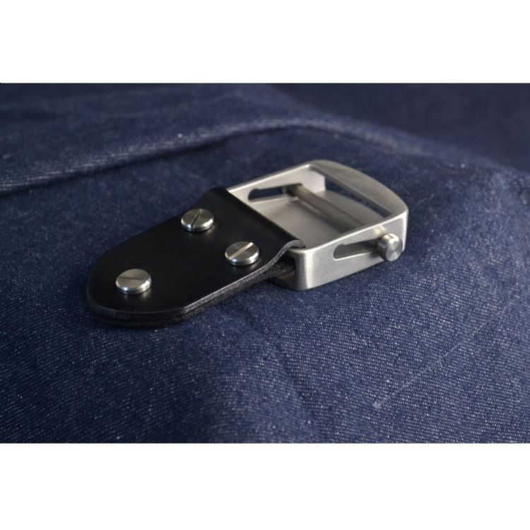 Khóa dây nịt nam thép không gỉ 00516 | Khóa con lăn tự động không răng | Nội rộng 3.9cm | Không rỉ sét bền chắc | Khóa trượt trơn phụ kiện dây nịt | Phù hợp công sở & giải trí