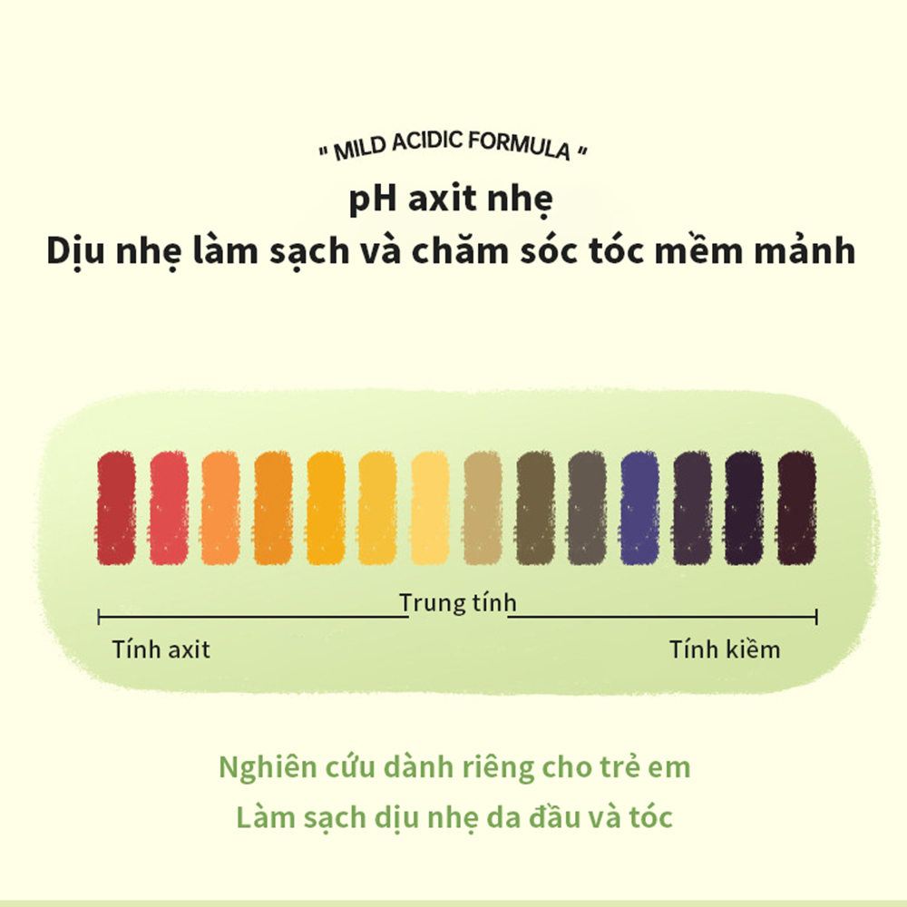 Kekebebe dầu gội trẻ em không kích ứng dịu nhẹ an toàn 375g