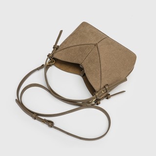 Túi xách nữ Retro Top Tay cầm Túi xô mới có túi Mini Nắp vai nữ