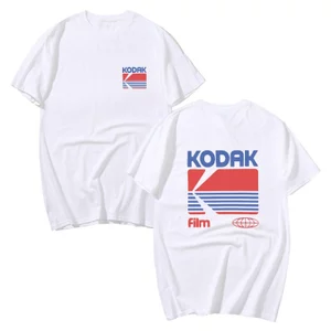 Kodak 100% Cotton Nguyên Chất Áo Nam Nữ Vintage Retro In Hình Tay Ngắn Quá Khổ Tee Y2K Dạo Phố Mềm Mại Hàng Đầu Bán Chạy