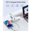 ORICO 5 TRONG 1 Dải nguồn du lịch di động US Plug | Ổ cắm 2AC + 2USB-A + 1PD20W Type-C Quấn xung quanh Dây nối dài nhỏ gọn được phê duyệt trên hành trình