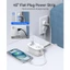 ORICO 5 TRONG 1 Dải nguồn du lịch di động US Plug | Ổ cắm 2AC + 2USB-A + 1PD20W Type-C Quấn xung quanh Dây nối dài nhỏ gọn được phê duyệt trên hành trình