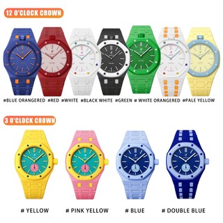 Thích hợp cho vỏ gốm đồng sửa đổi AP Swatch, vỏ tích hợp dây đeo silicon / gốm [Không có đồng hồ bỏ túi]