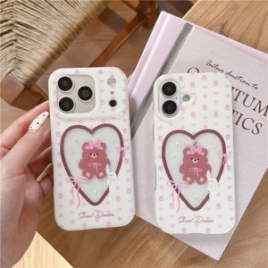 IPhone 17 Pro Max Bear họa tiết chất liệu TPU IMD craft Vỏ điện thoại in hai lớp