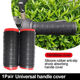 1 / 2 Cặp Tay Lái Xe Máy Có Silicon Chống Trơn Trượt Chống Mài Mòn Chống Sốc Đệm Lắp Đặt Dễ Dàng