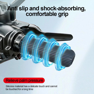 1 / 2 Cặp Tay Lái Xe Máy Có Silicon Chống Trơn Trượt Chống Mài Mòn Chống Sốc Đệm Lắp Đặt Dễ Dàng