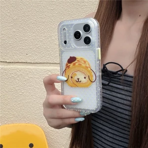 IPhone 17 Pro Max Họa tiết cuộn bánh mì có chữ chấm Chất liệu TPU IMD craft Vỏ điện thoại in hai lớp