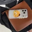 IPhone 17 Pro Max Họa tiết cuộn bánh mì có chữ chấm Chất liệu TPU IMD craft Vỏ điện thoại in hai lớp