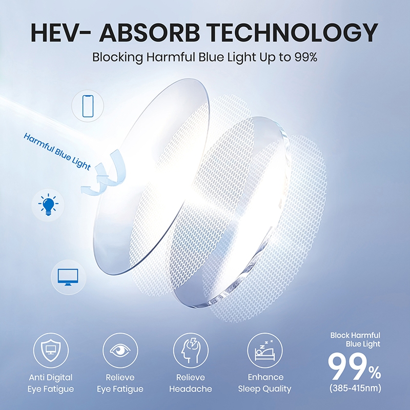 Cyxus Kính chặn ánh sáng xanh khung hình chữ nhật phong cách trung tính Khung TR90 Đền Axit Propionic / Ống kính CP AC 8370
