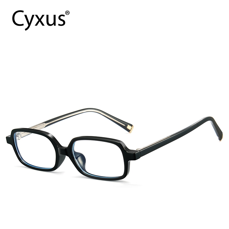 Cyxus Kính chặn ánh sáng xanh khung hình chữ nhật phong cách trung tính Khung TR90 Đền Axit Propionic / Ống kính CP AC 8370